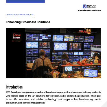 AVP Broadcast case study — first page preview