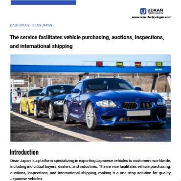 Dean Japan case study — first page preview