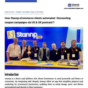Stannp case study — first page preview