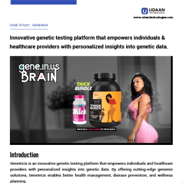 GeneInUs case study — first page preview