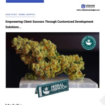 Herbal Dispatch case study — first page preview