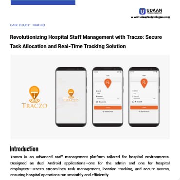 Traczo case study — first page preview