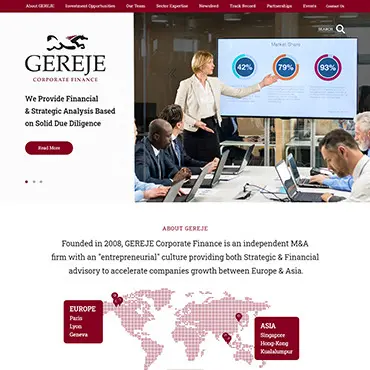 GEREJE Corporate Finance project screenshot