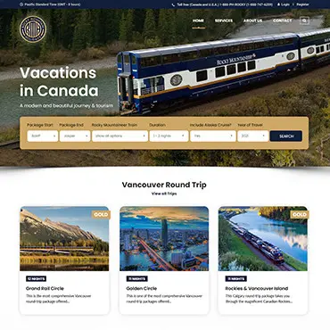 Rocky Mountain Holidays project screenshot