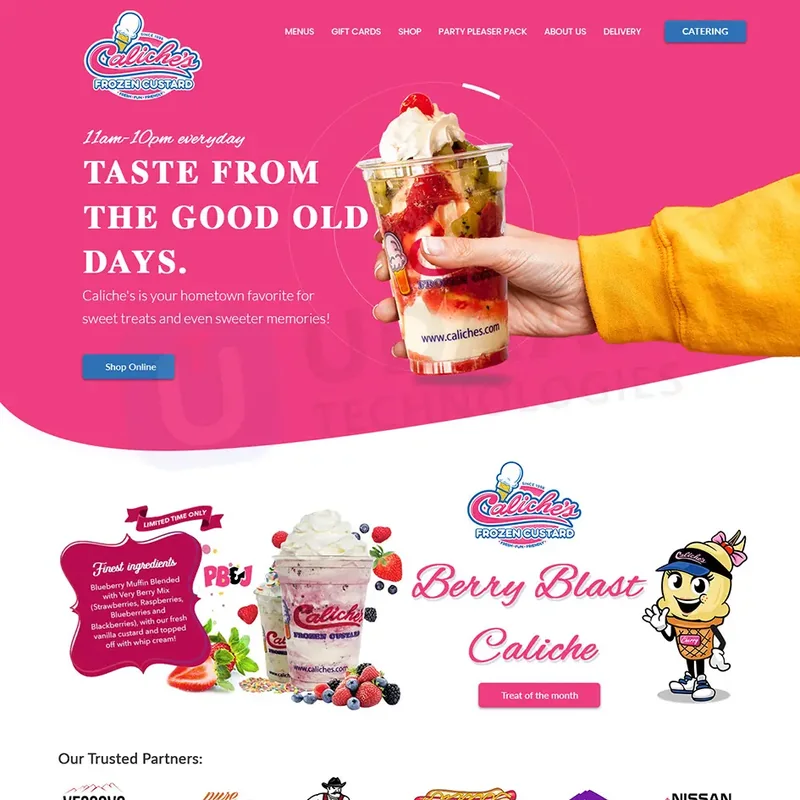 Caliche's Frozen Custard — project by Udaan Technologies